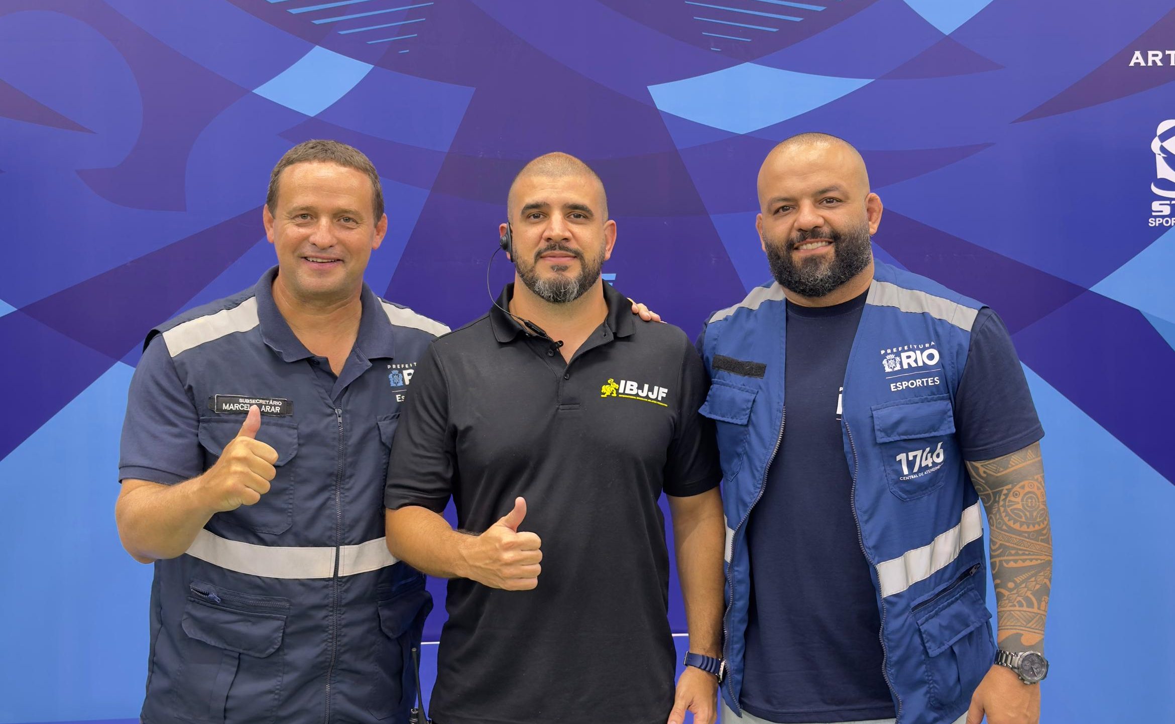 Marcelo Arar e Fabrício Xavier marcaram presença no Rio Open da CBJJ (Foto: Reprodução)
