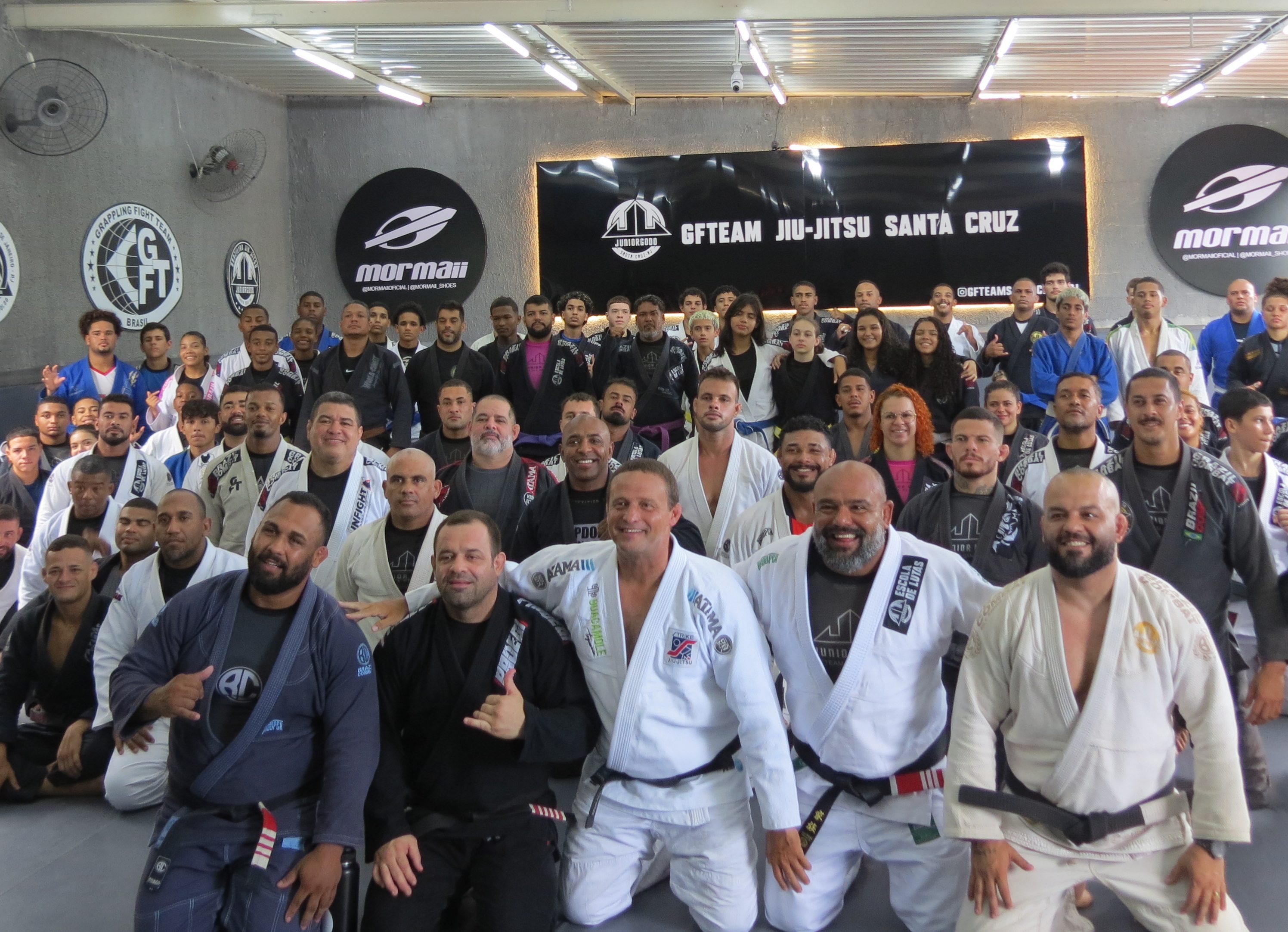 Seminário da Escola de Lutas aconteceu na GFTeam Santa Cruz, na Zona Oeste do Rio (Foto: Divulgação)