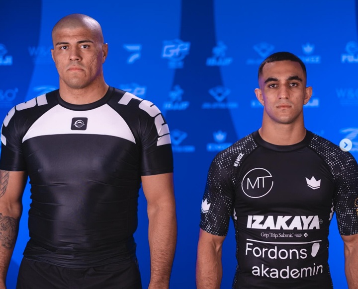 Victor Hugo e Marlon Tajik vão se enfrentar em um dos confrontos do GP absoluto No-Gi da IBJJF, nesta quinta-feira (26) (Foto: Reprodução/IBJJF)