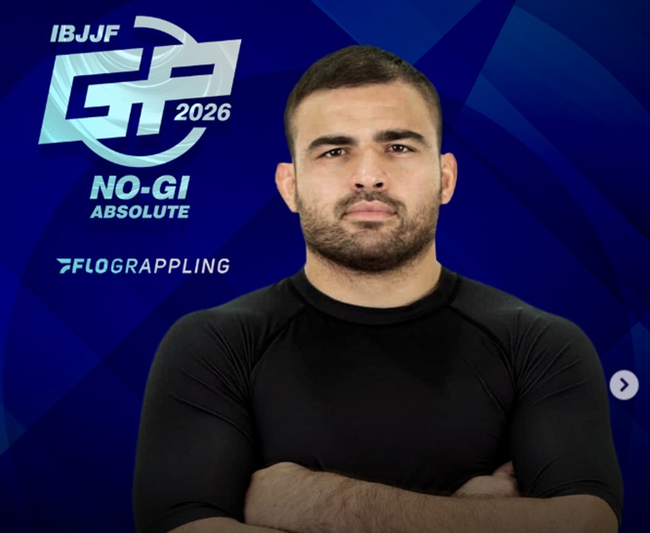 Gustavo Batista entrou no GP absoluto No-Gi da IBJJF substituindo o atleta Devhonte Johnson (Foto: Reprodução/IBJJF)