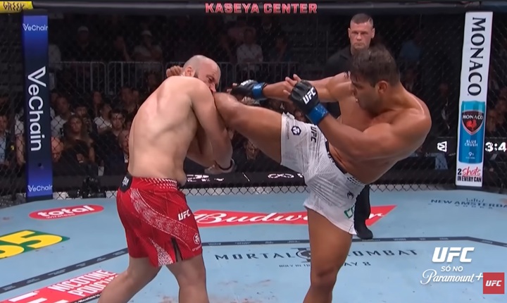 Paulo Borrachinha admite subir até o peso-pesado para possível duelo contra Josh Hokit em caso de mudança no card do UFC Casa Branca (Foto: Reprodução/UFC)