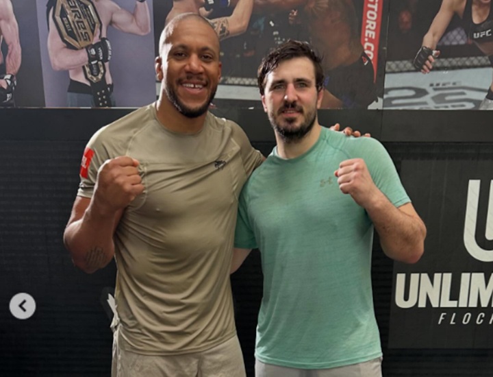Ciryl Gane treina com Artem Vakhitov, ex-rival de Alex Poatan no Kickboxing, visando disputa pelo cinturão interino dos pesados (Foto: Reprodução/Instagram)