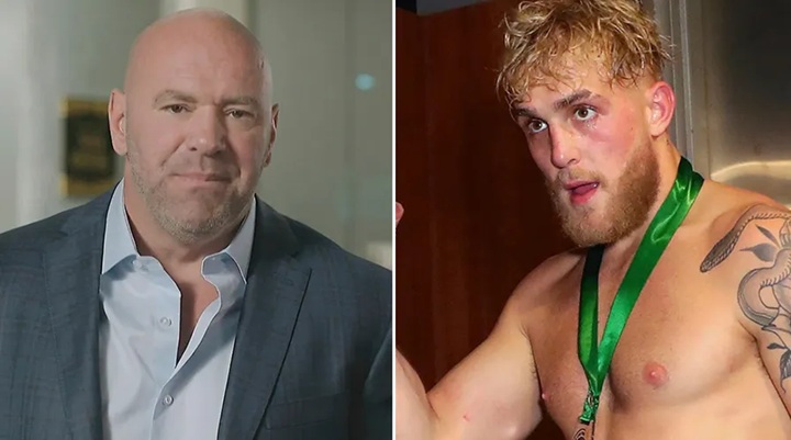 Jake Paul voltou a fazer críticas a Dana White e deixou claro que não concorda com o atual modelo de negócios adotado pelo UFC (Foto: Reprodução)