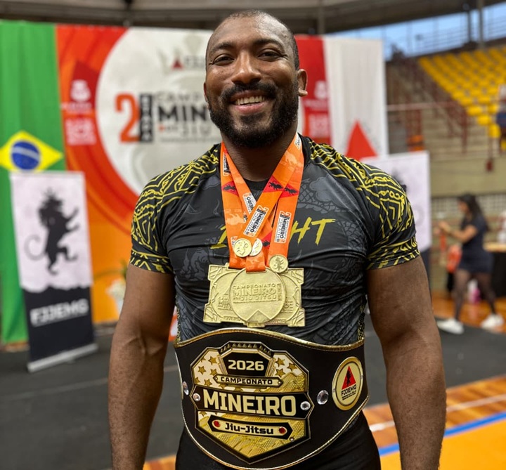 Pedro Bombom se destacou nas disputas com e sem quimono do Campeonato Mineiro da FJJEMG (Foto: Dani Pimenta)