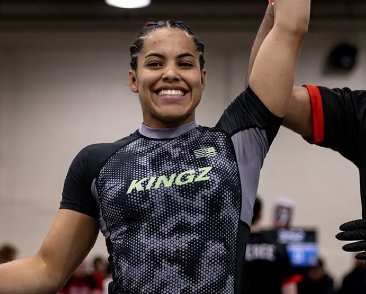 Sarah Galvão se destaca no West Coast Trials e lidera lista de classificados para o ADCC 2026, que será realizado em setembro, na Polônia (Foto: Reprodução/ADCC)