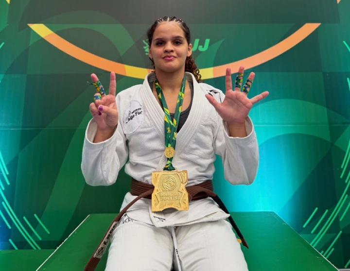 Kellen Arraes celebra evolução, destaca força mental e projeta Mundial e superluta contra faixa-preta (Foto: Arquivo Pessoal)