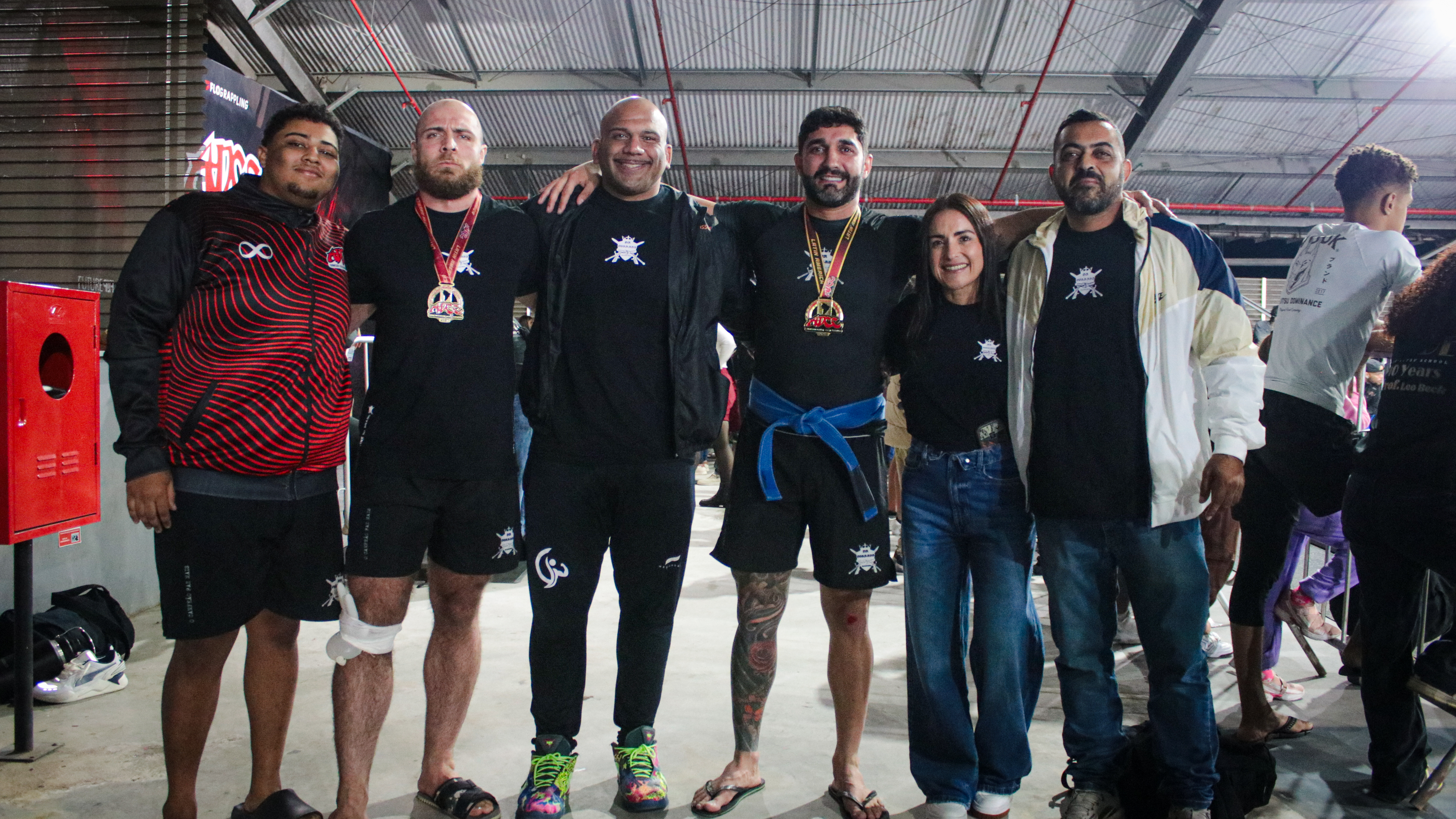 Time da Dr. Porrada Academy em ação no último dia 30 no ADCC Petrópolis (Foto: Hugo Elevaty Esportes)