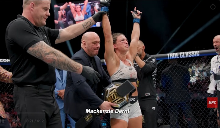 Mackenzie Dern admite que esperava enfrentar Weili Zhang e destaca estilo semelhante de Gillian Robertson (Foto: Reprodução/UFC)