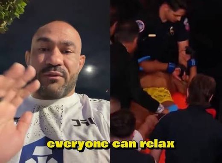 Davi Ramos afirma que Raoni Barcelos está consciente, movimentando os membros e realizando exames após desmaiar durante luta no UFC Vegas 121 (Foto: Reprodução)