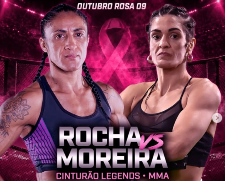 Com trajetórias inspiradoras no MMA, Sidy Rocha e Gisele Moreira vão se enfrentar no SFT Outubro Rosa 9 (Foto: Reprodução)